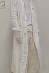 Aviva Jifei Xue cocoon wide-leg pants SS23-CWLP2-AWHT ancient white